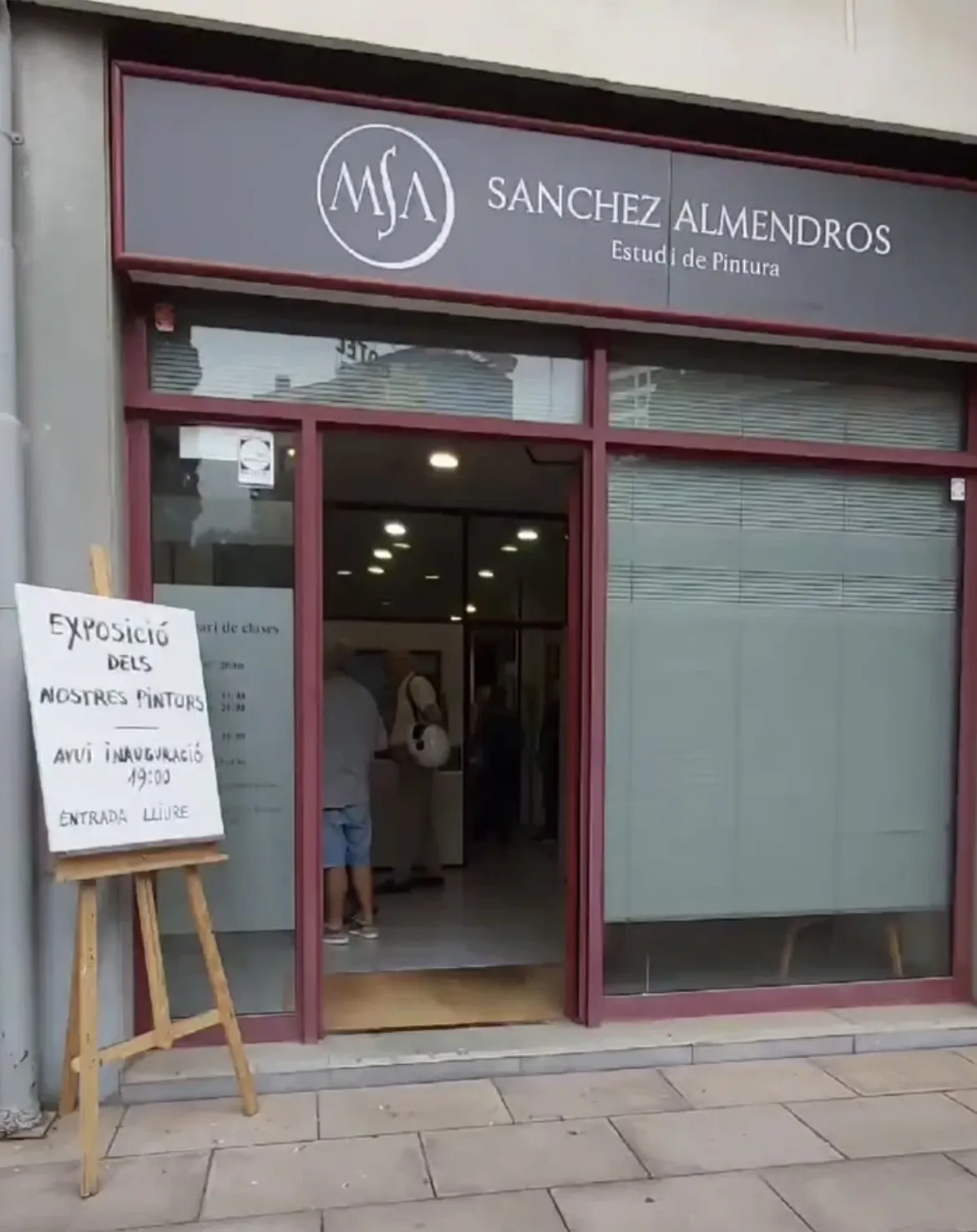 Exposició de pintors del estudi Manuel Sánchez Almendros.