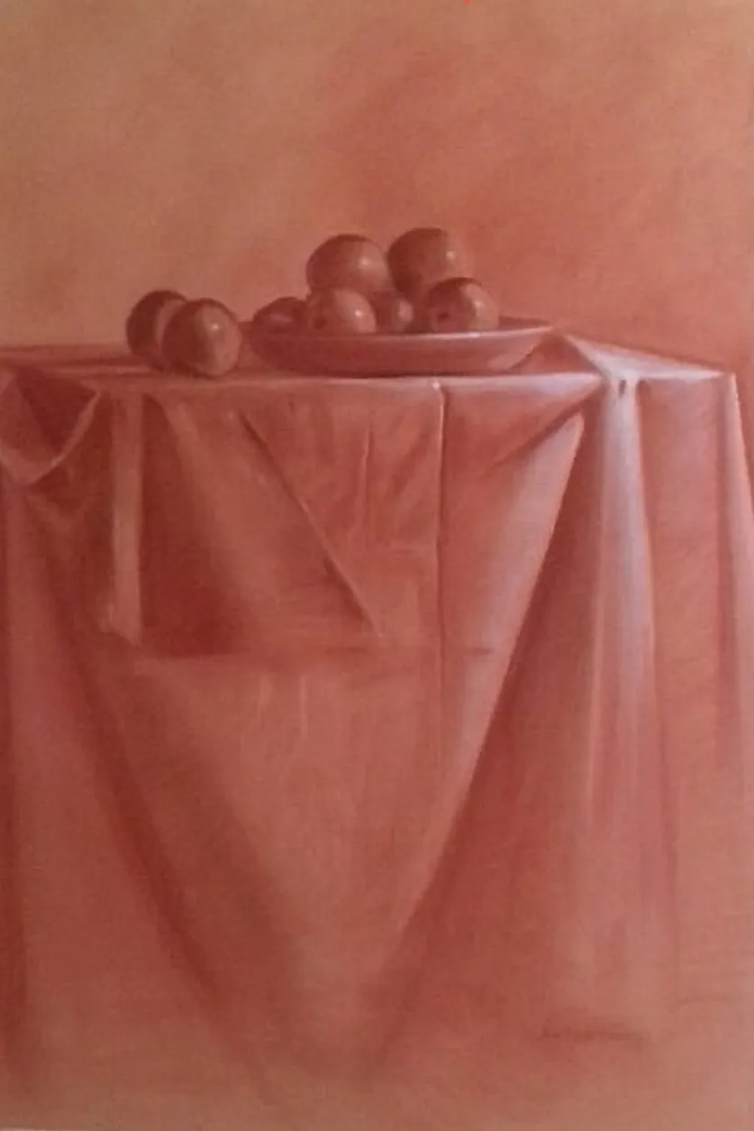 Pomes sobre taula - Pastel